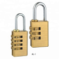 HEHE 3/4 Digit Brass Combination Number Padlock for luggage,Gym and  keyless padlock